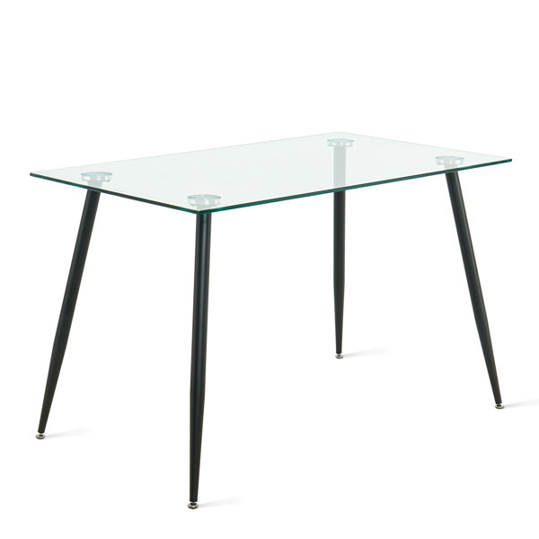 Oliver Glass Dining Table Wayfair